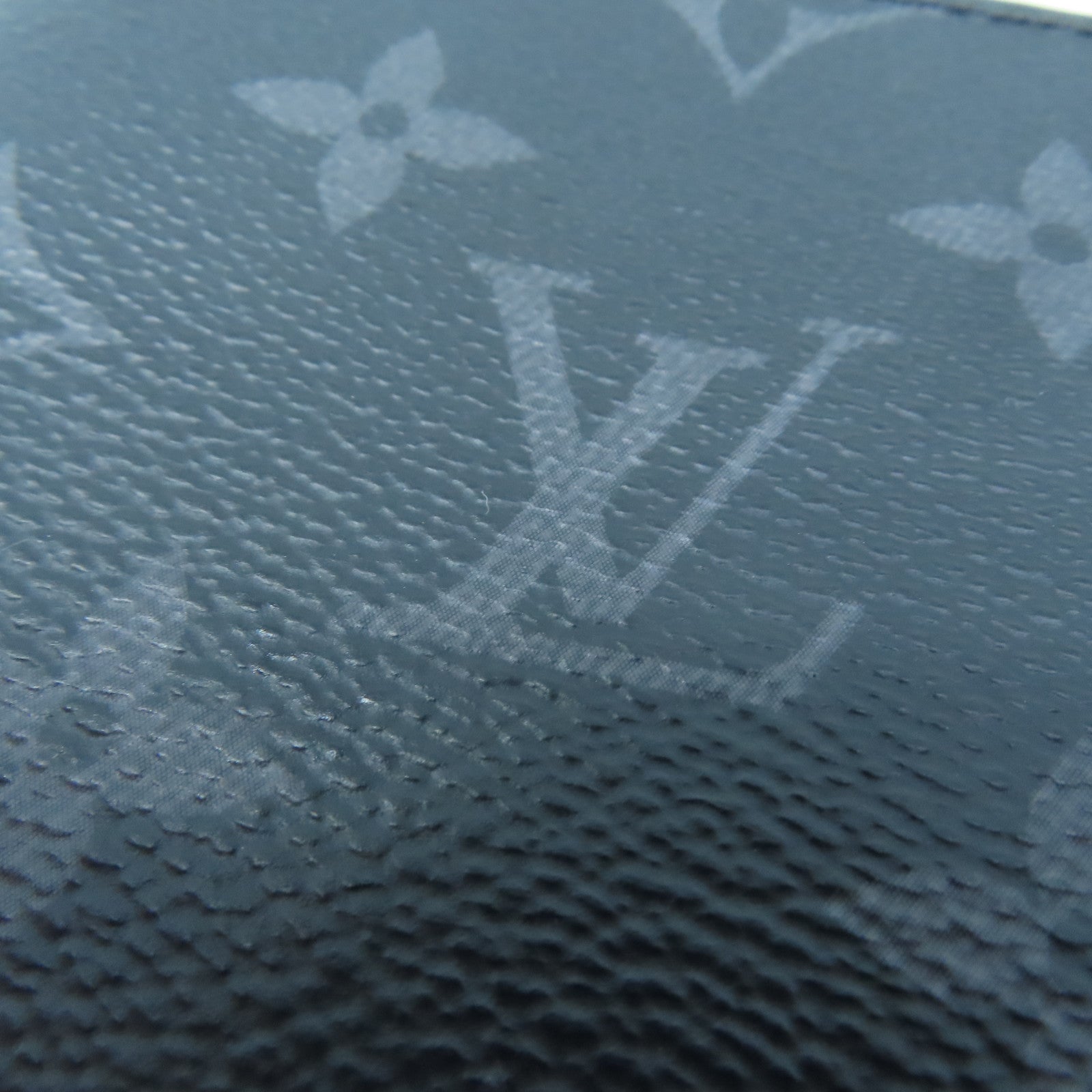 LOUIS VUITTON Monogram Eclipse Slender钱包黑色