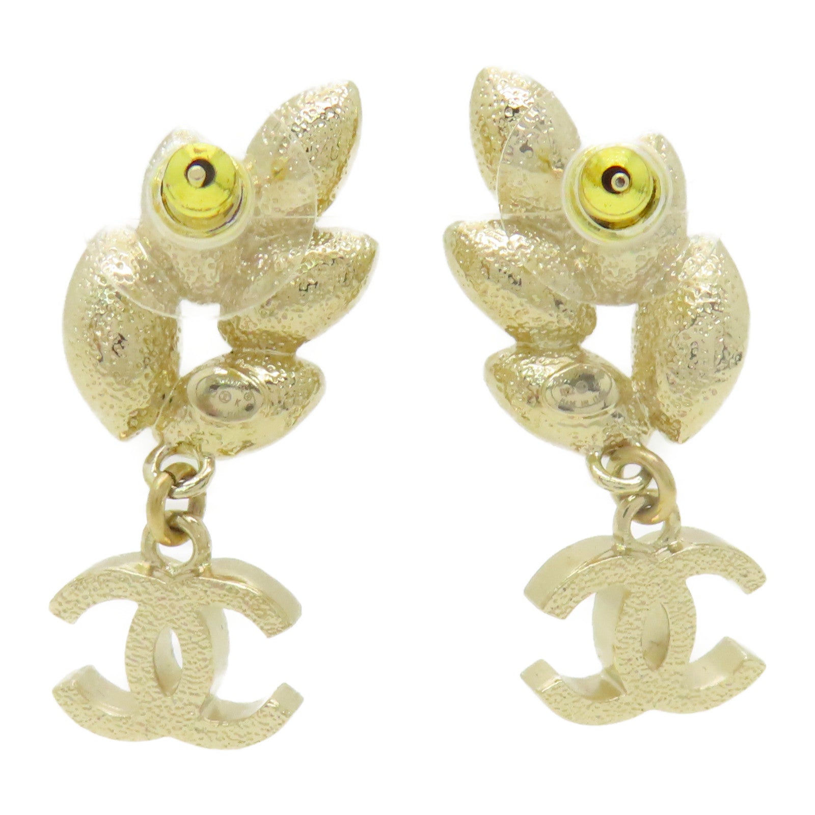 CHANEL 金屬Earrings耳環金色/黃色