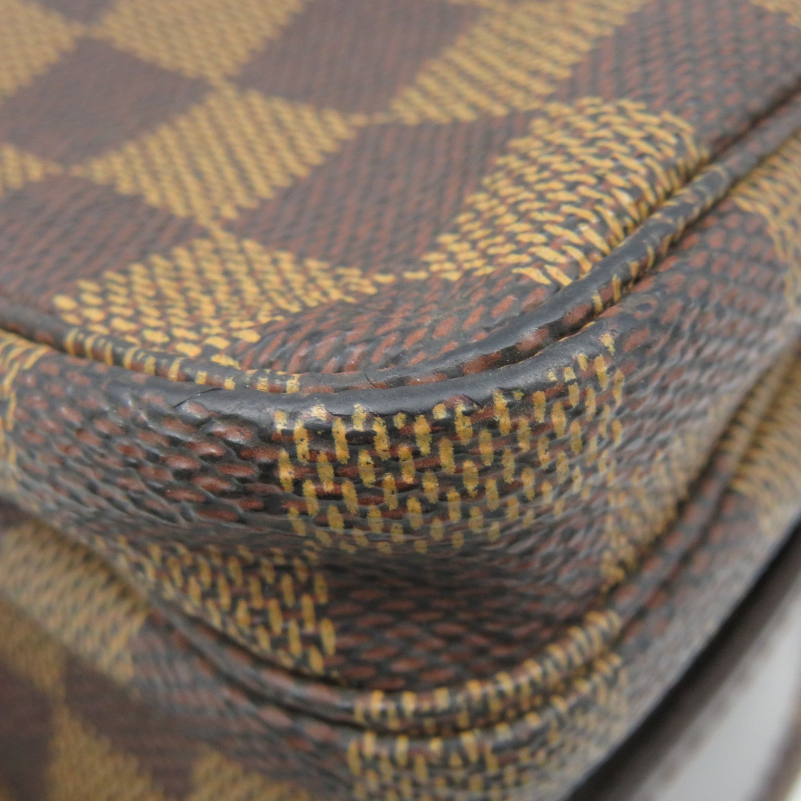 LOUIS VUITTON Damier Naviglio Shoulder Bag brown