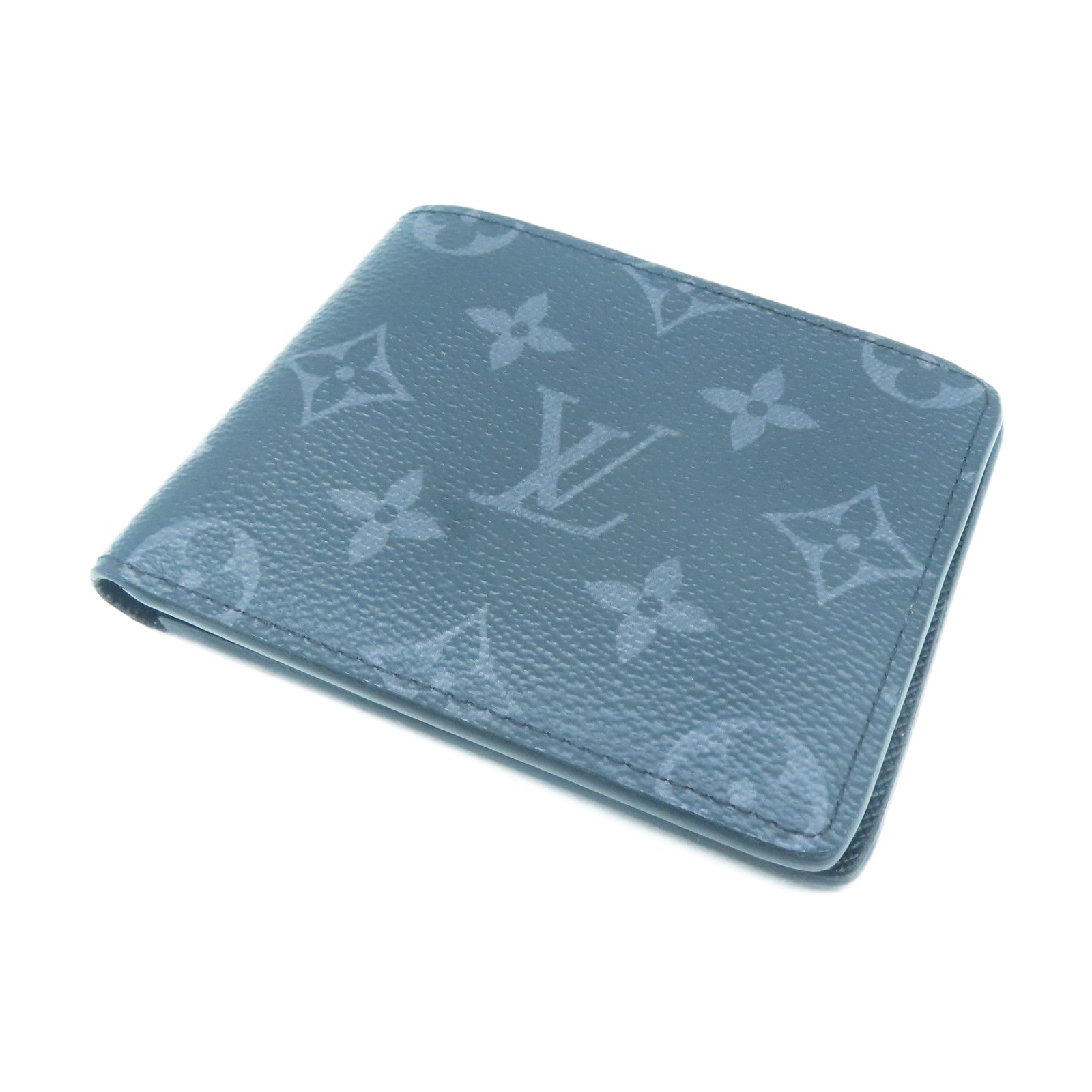LOUIS VUITTON Monogram Eclipse Slender钱包黑色