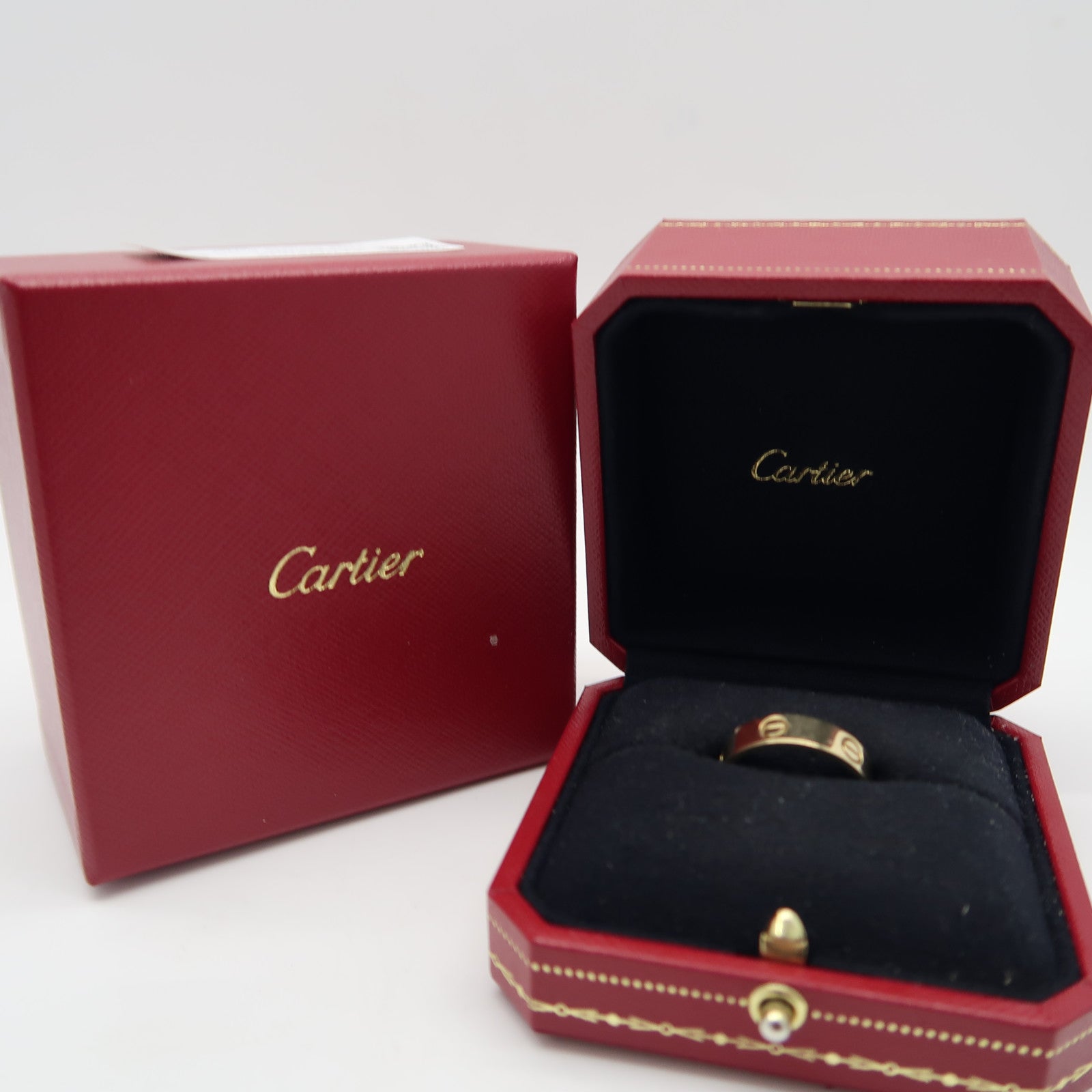 CARTIER 18K玫瑰金Love Ring戒指US#9