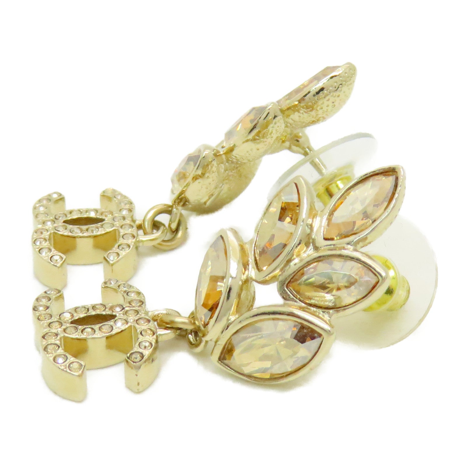 CHANEL 金屬Earrings耳環金色/黃色