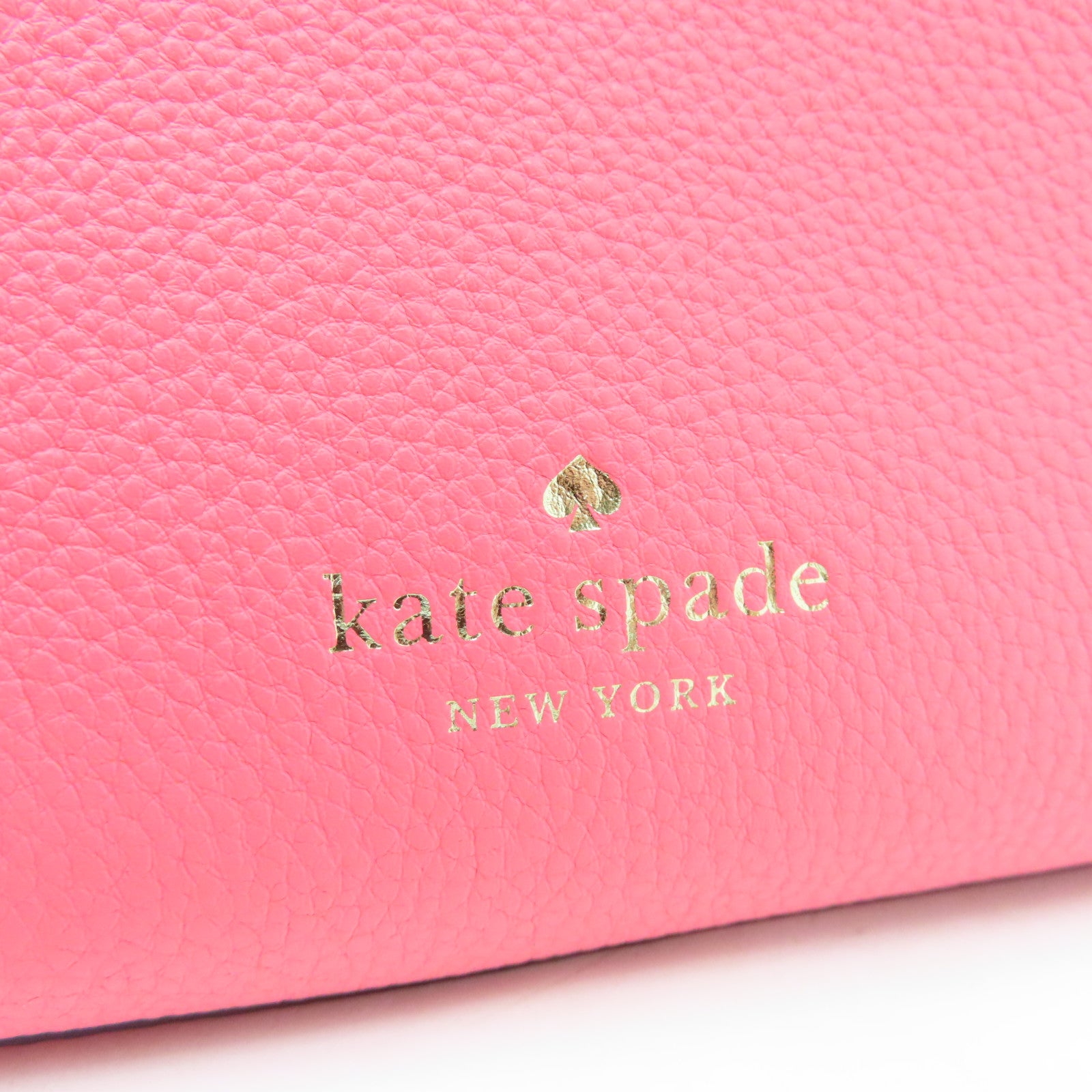 Kate Spade 牛皮皮革Shoulder Bag金扣肩背袋粉紅色