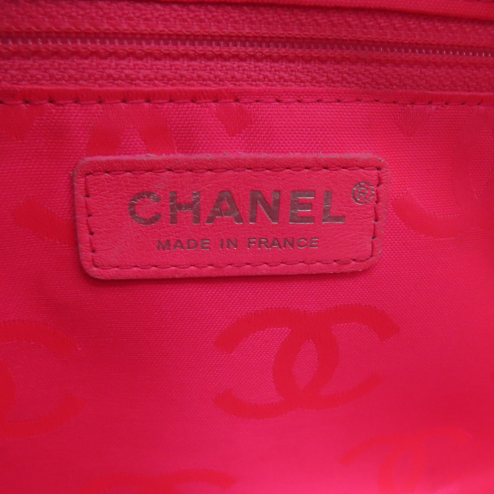 CHANEL 菱格牛皮皮革Cambonline Shoulder Bag銀扣肩背袋黑色