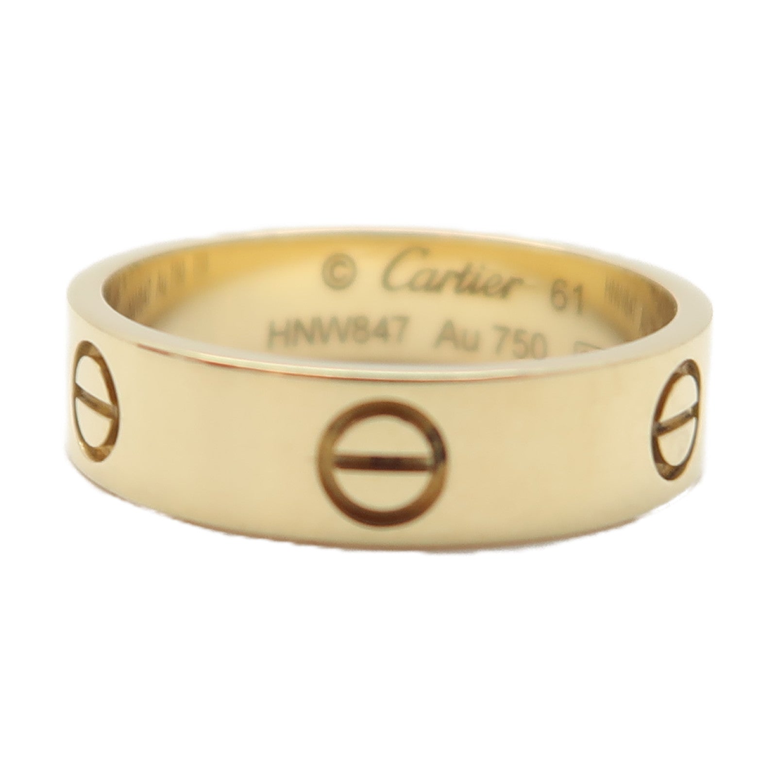 CARTIER 18K玫瑰金Love Ring戒指US#9
