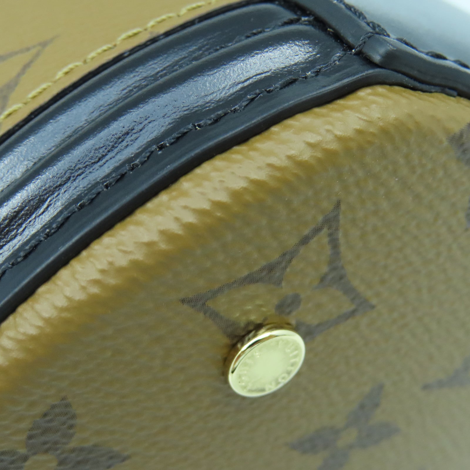 LOUIS VUITTON Monogram Reverse Cannes金扣手挽肩背兩用袋啡色