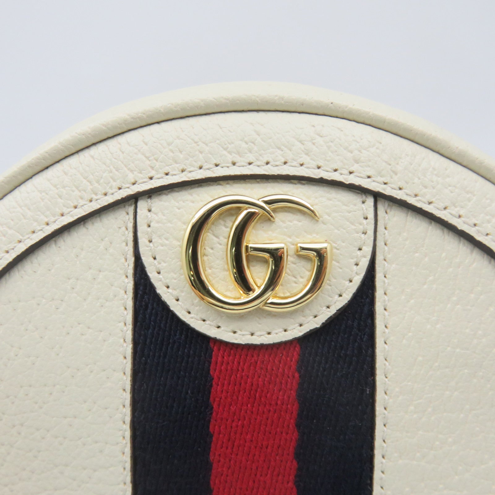 GUCCI 牛皮皮革Ophidia Mini Backpack背包米白色