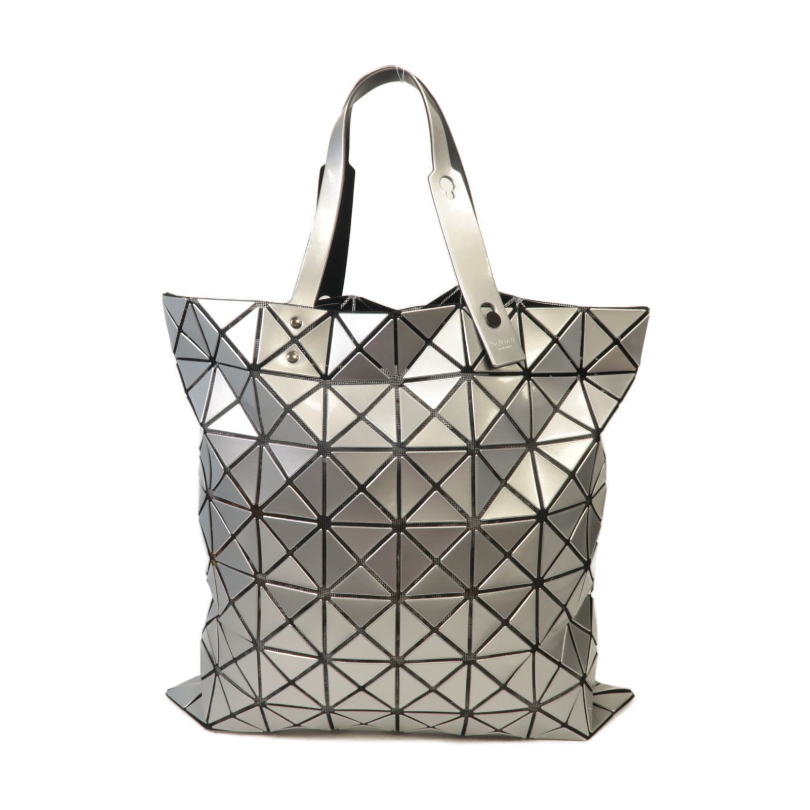 ISSEY MIYAKE PVC Issey Miyake Bao Bao銀扣手挽袋銀色