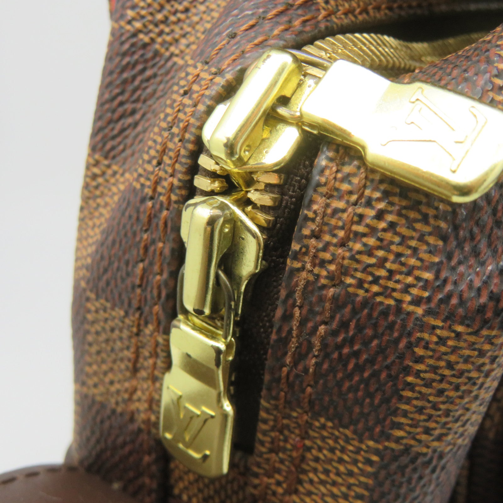 LOUIS VUITTON Damier Naviglio Shoulder Bag brown