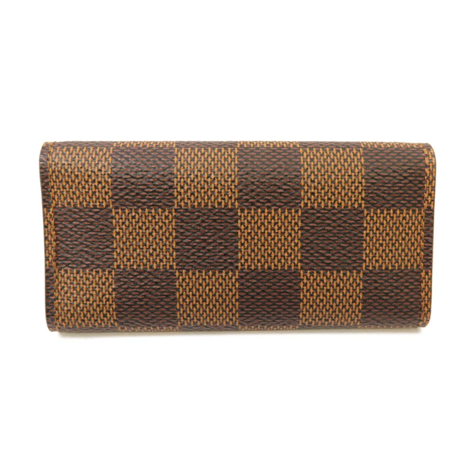 LOUIS VUITTON Damier Key case 4金扣鎖匙包棕色
