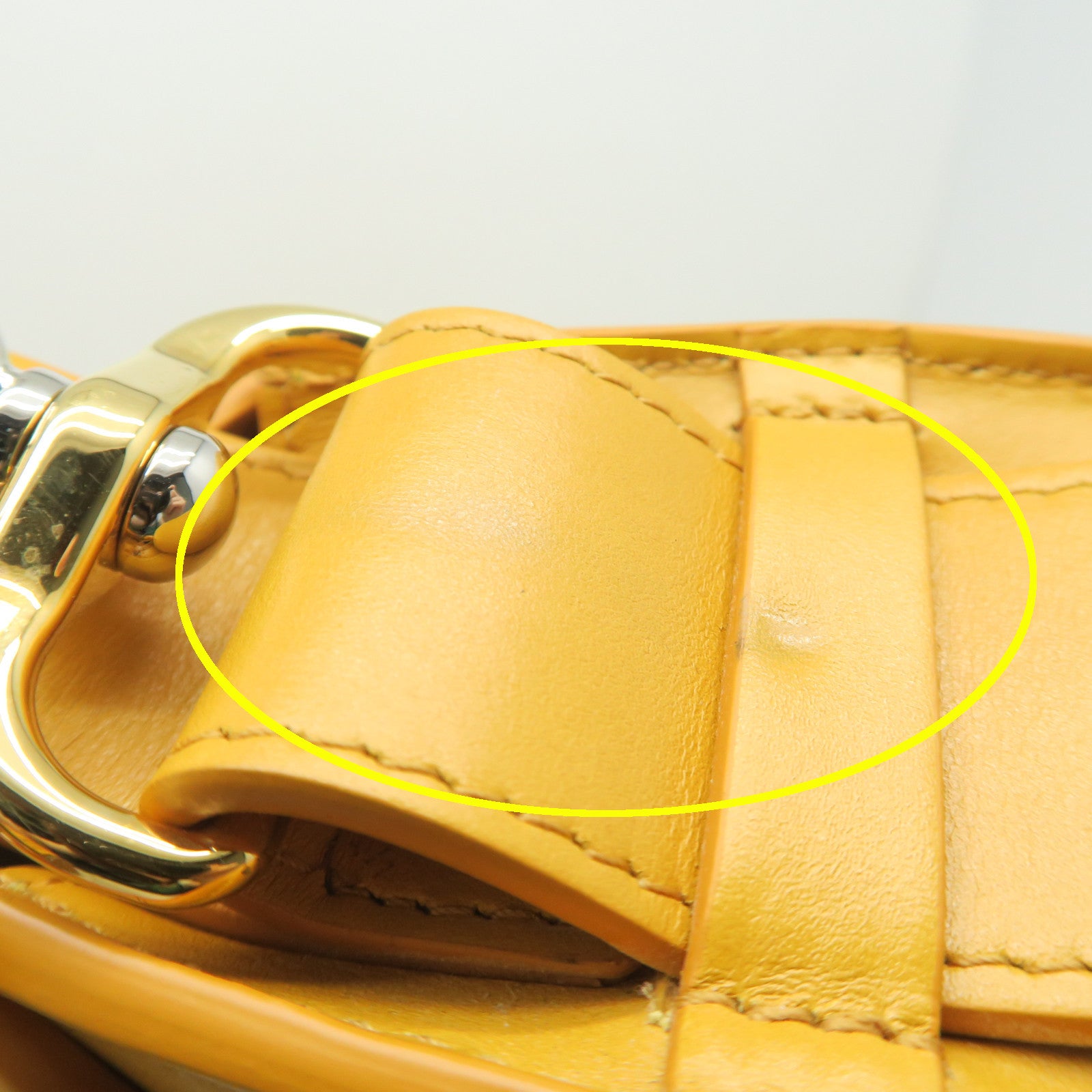 Chloe Cowhide Leather Small Tess Crossbody Bag Gold Buckle Handle Shoulder Back Dual-purpose Bag Yellow