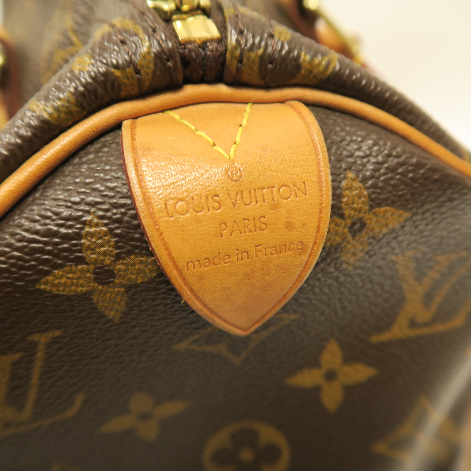 LOUIS VUITTON Monogram Speedy 25金扣手挽袋啡色