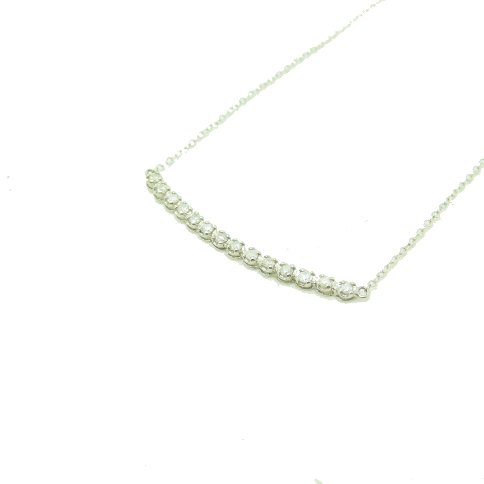 JEWELRY 【激減優惠】18K白金Diamond Necklace 0.19ct鑽石項鍊