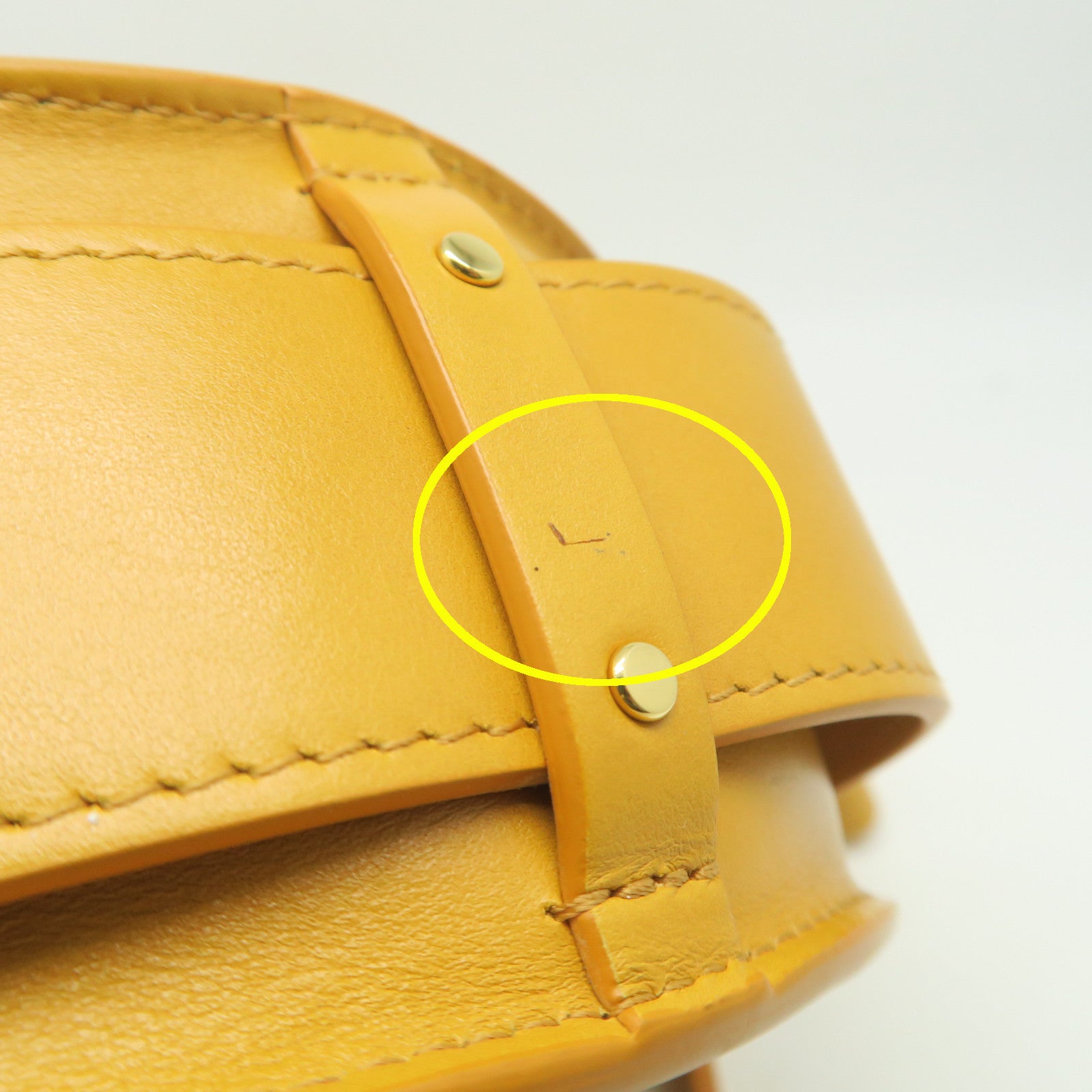 Chloe Cowhide Leather Small Tess Crossbody Bag Gold Buckle Handle Shoulder Back Dual-purpose Bag Yellow