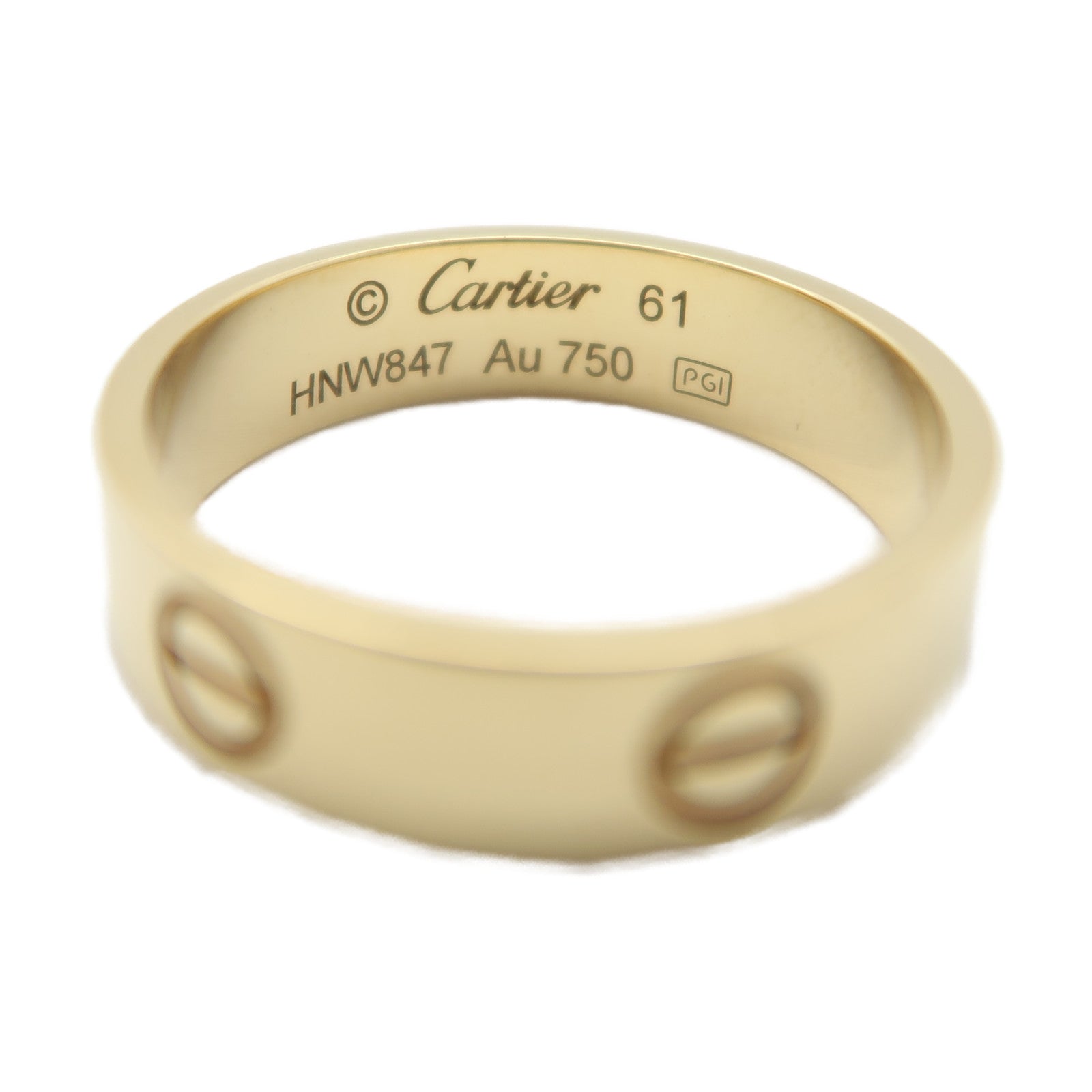 CARTIER 18K玫瑰金Love Ring戒指US#9