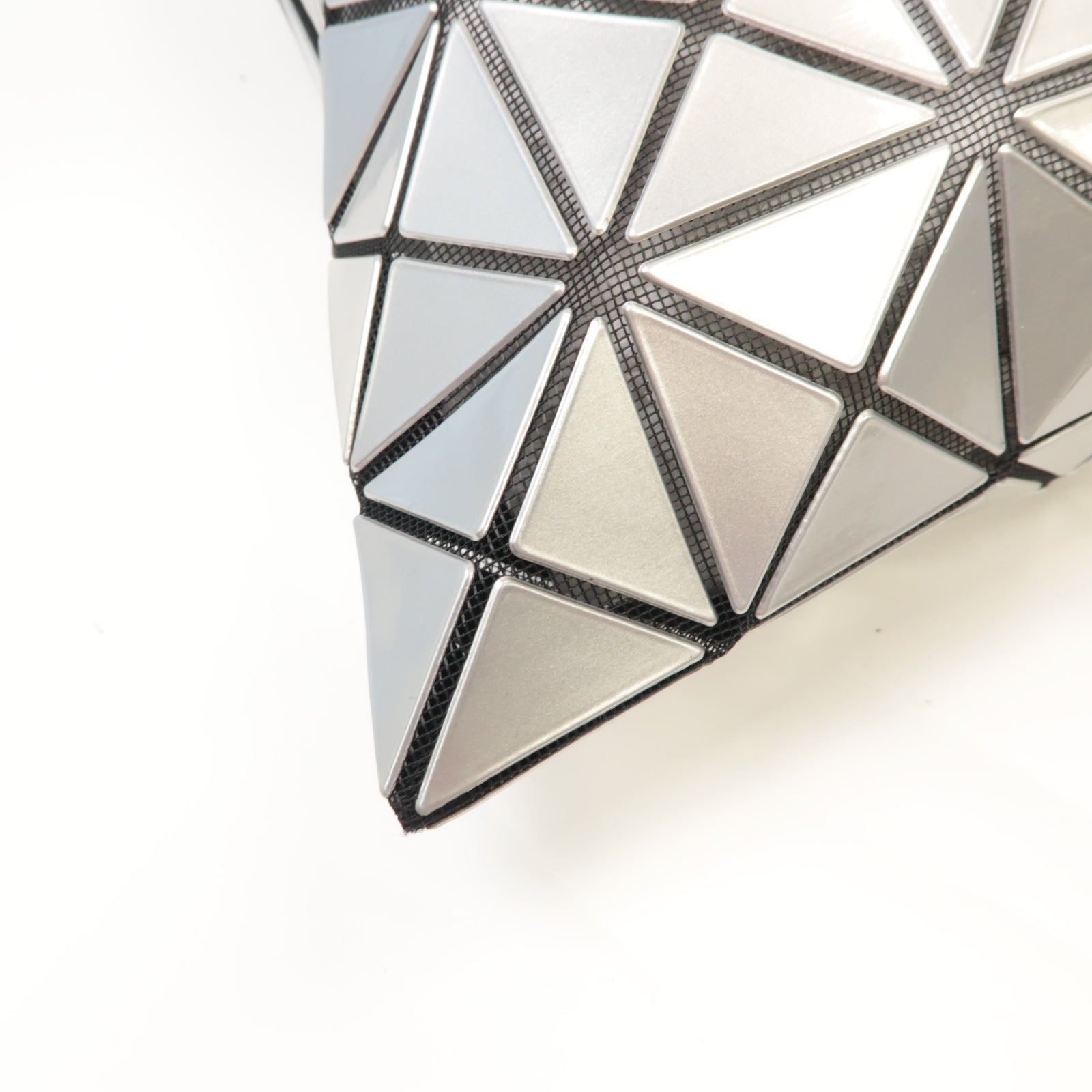 ISSEY MIYAKE PVC Issey Miyake Bao Bao銀扣手挽袋銀色