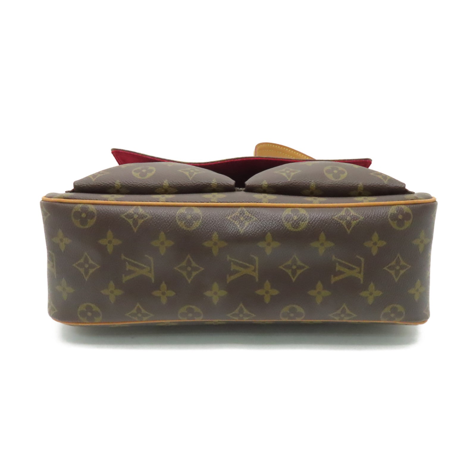 LOUIS VUITTON Monogram Viva Cite GM金扣肩背袋棕色