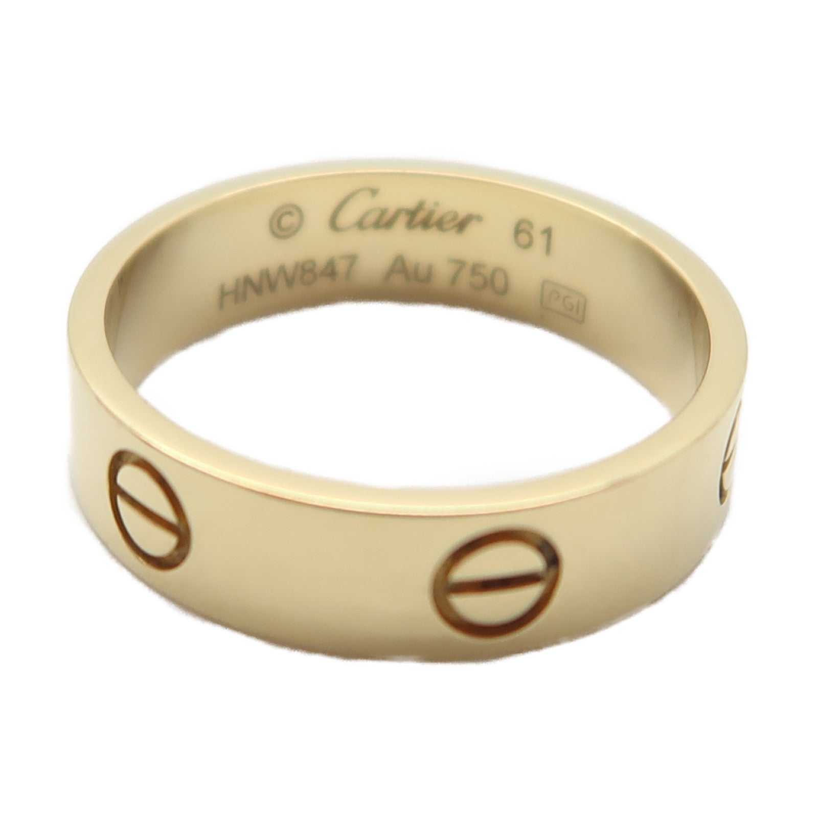 CARTIER 18K玫瑰金Love Ring戒指US#9
