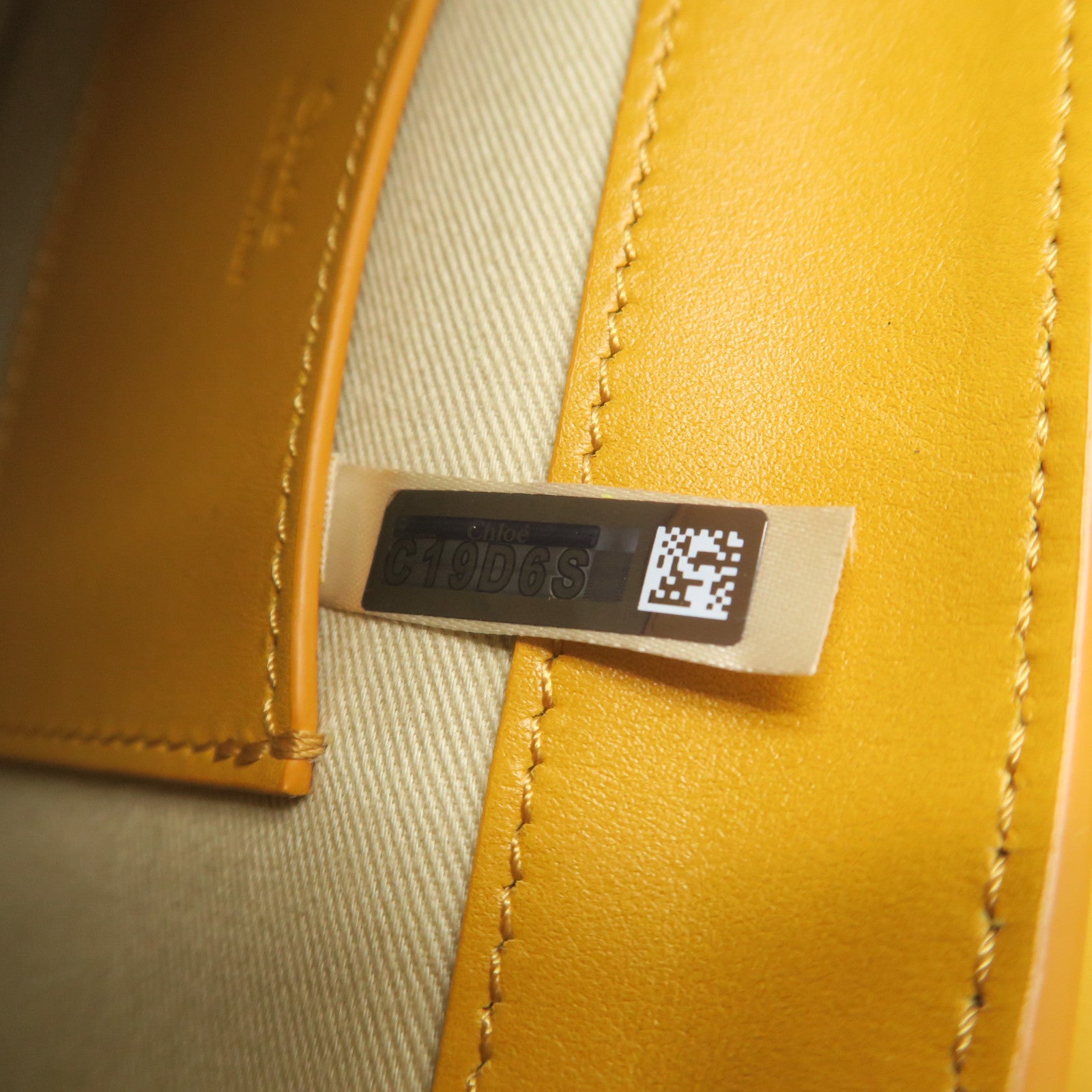 Chloe Cowhide Leather Small Tess Crossbody Bag Gold Buckle Handle Shoulder Back Dual-purpose Bag Yellow