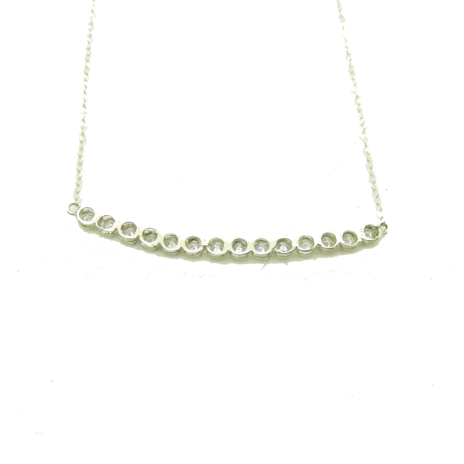 JEWELRY 【激減優惠】18K白金Diamond Necklace 0.19ct鑽石項鍊
