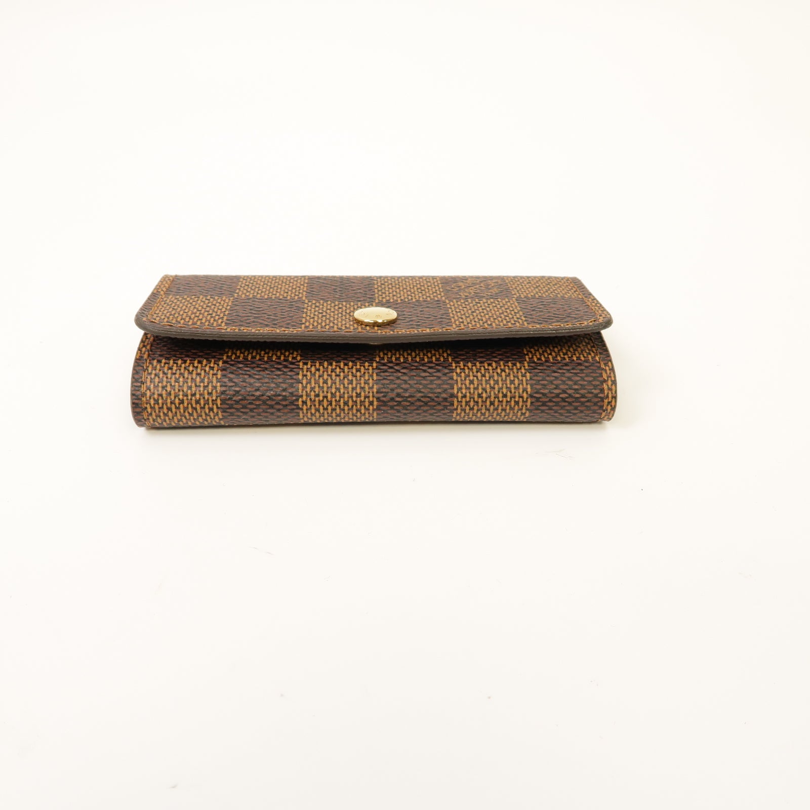 LOUIS VUITTON Damier Key case 4金扣鎖匙包棕色