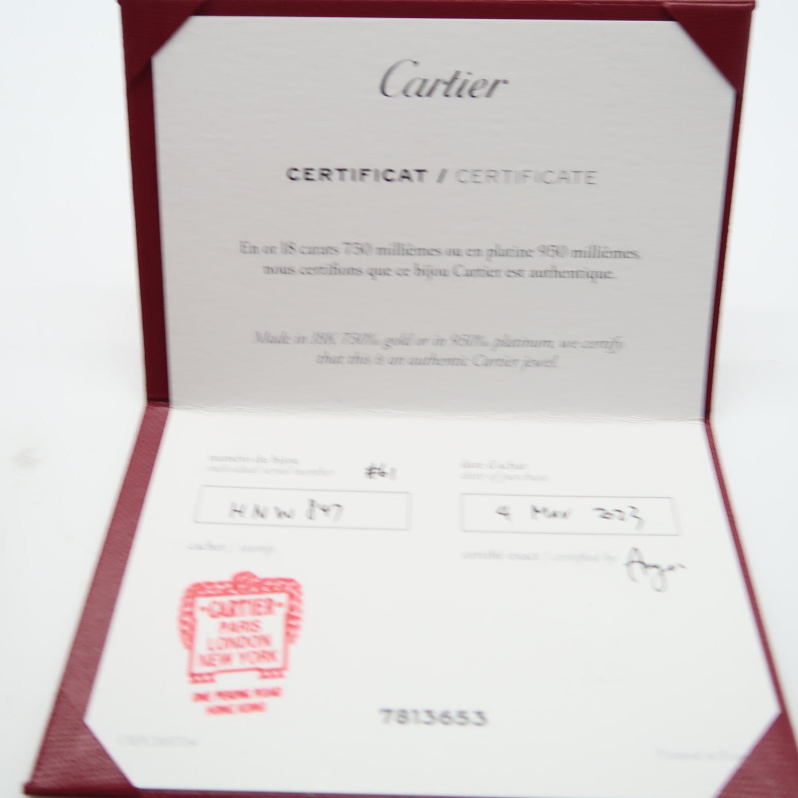 CARTIER 18K玫瑰金Love Ring戒指US#9