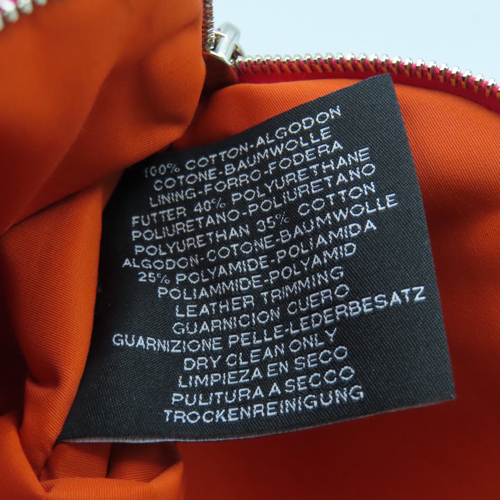 HERMES 帆布Mini Trousse Bolide銀扣手拿包粉紅色