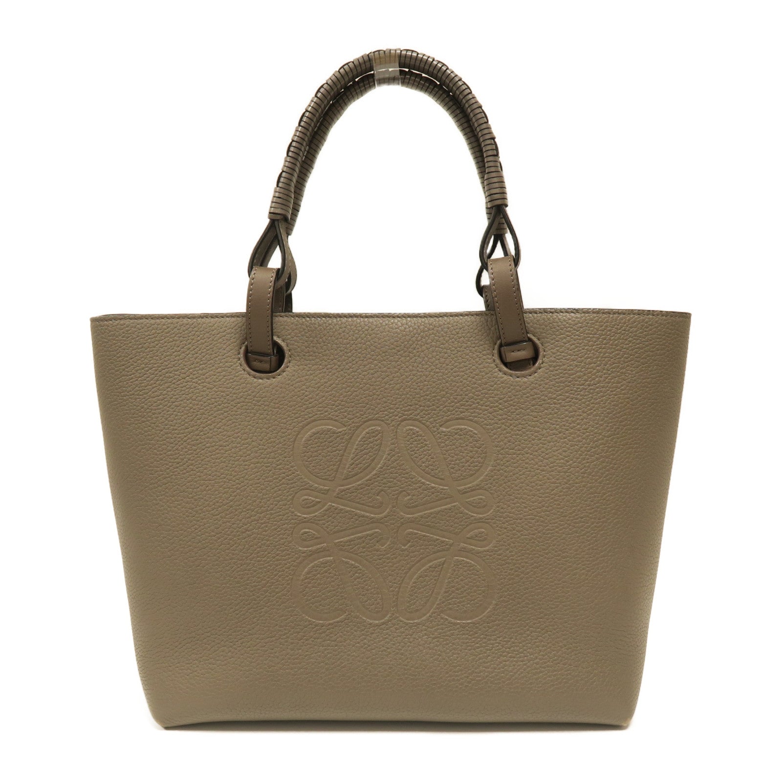LOEWE 牛皮皮革Shoulder Bag手挽肩背兩用袋啡色