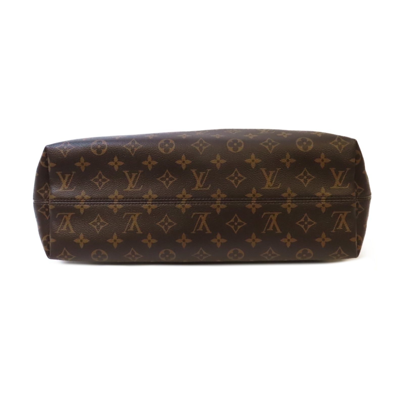 LOUIS VUITTON Monogram Graceful MM金扣肩背袋啡色