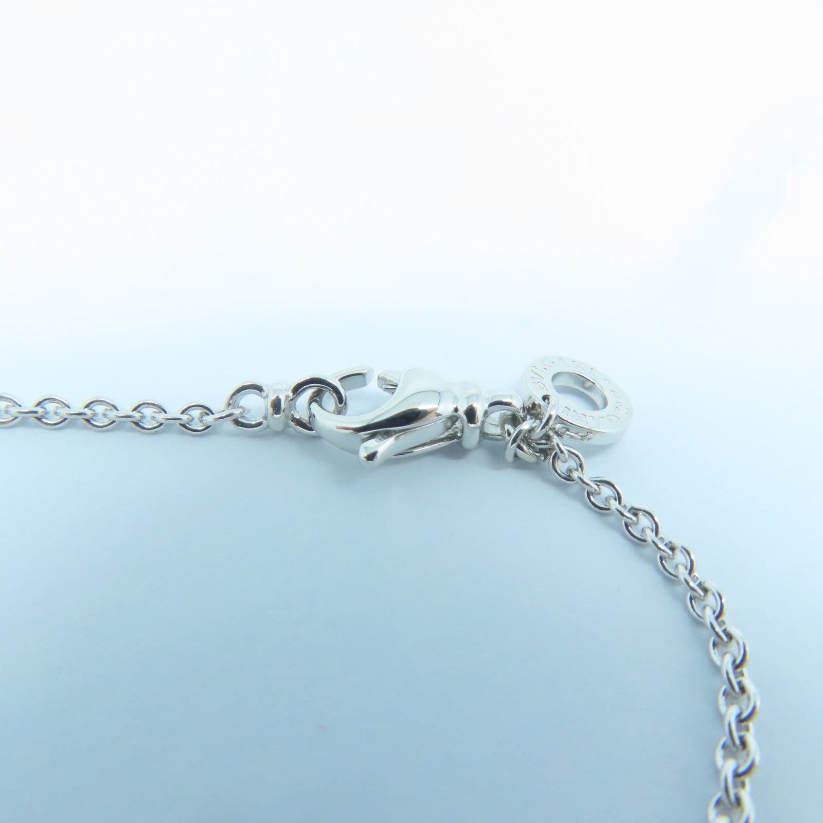 BVLGARI 18K白金B-zero1項鍊銀色