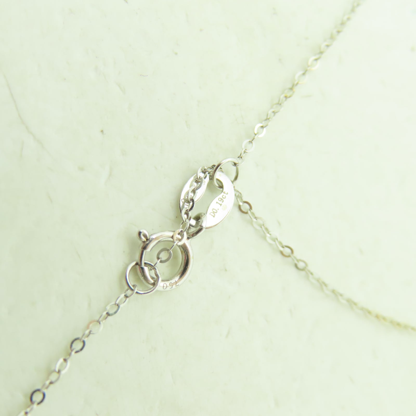 JEWELRY 【激減優惠】18K白金Diamond Necklace 0.19ct鑽石項鍊