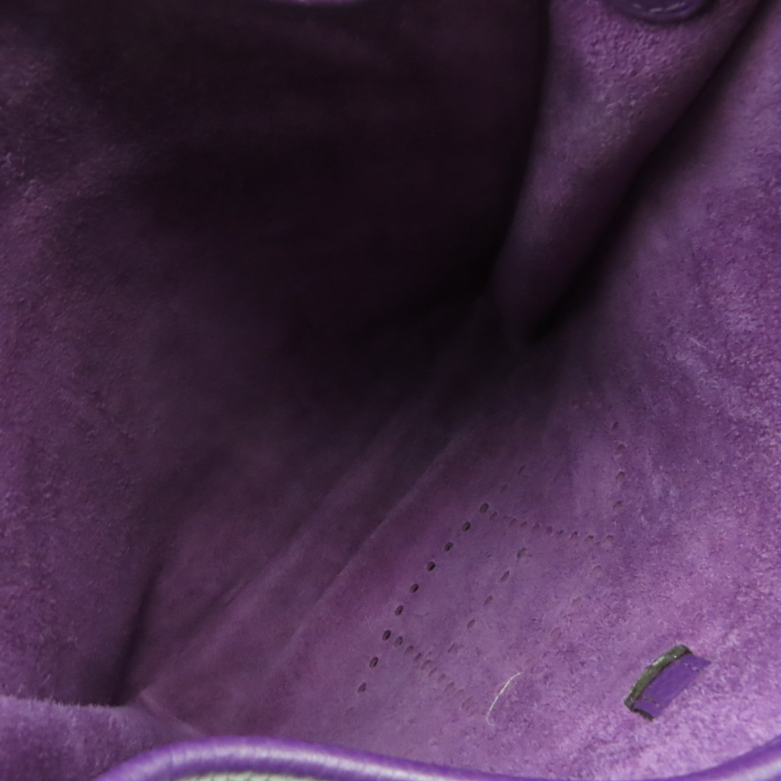 HERMES Clemence皮革Evelyne PM Shoulder Bag銀扣肩背袋Anemone海葵紫色
