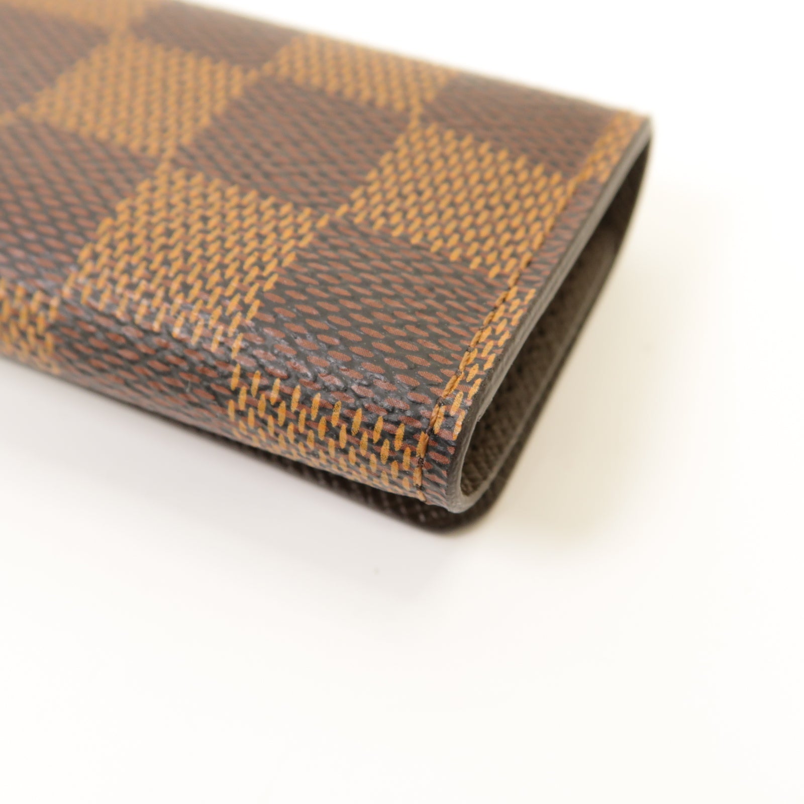 LOUIS VUITTON Damier Key case 4金扣鎖匙包棕色