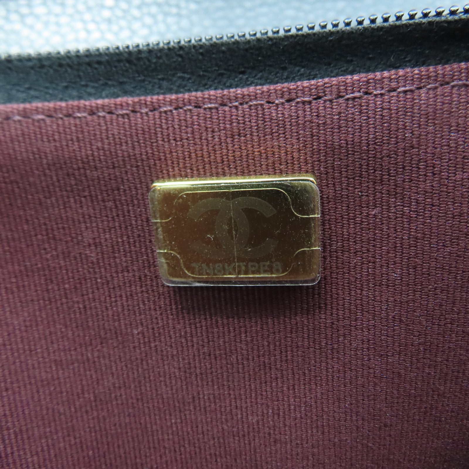 CHANEL 菱格Caviar皮革Wallet On Chain金扣鏈帶肩背袋黑色