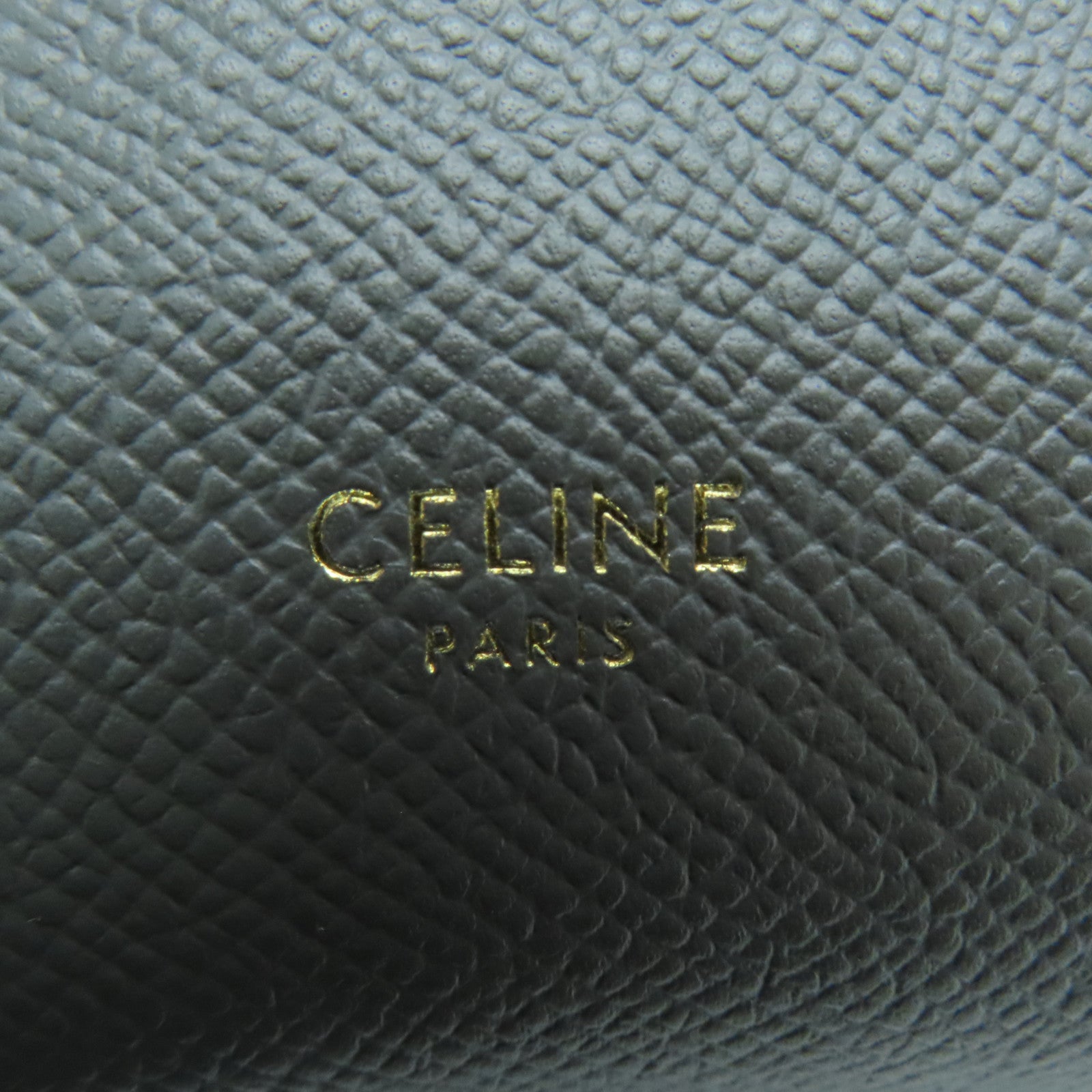 CELINE 牛皮皮革Pico Belt Bag金扣手挽肩背两用袋灰色