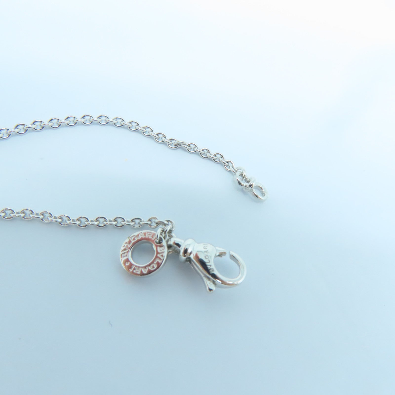 BVLGARI 18K白金B-zero1項鍊銀色