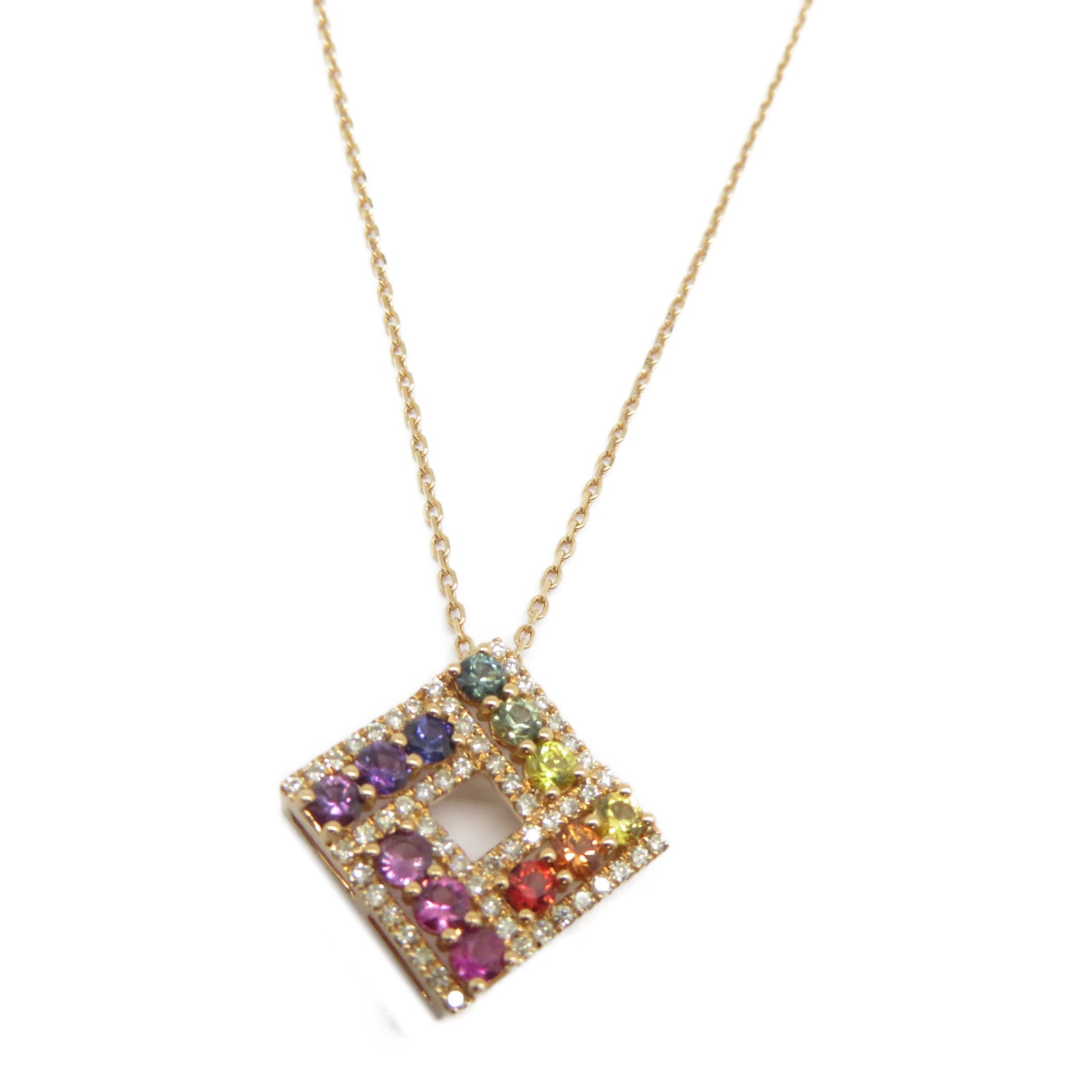 JEWELRY 【激減優惠】18K玫瑰金Necklace 0.210ct鑽石項鍊金色/彩色