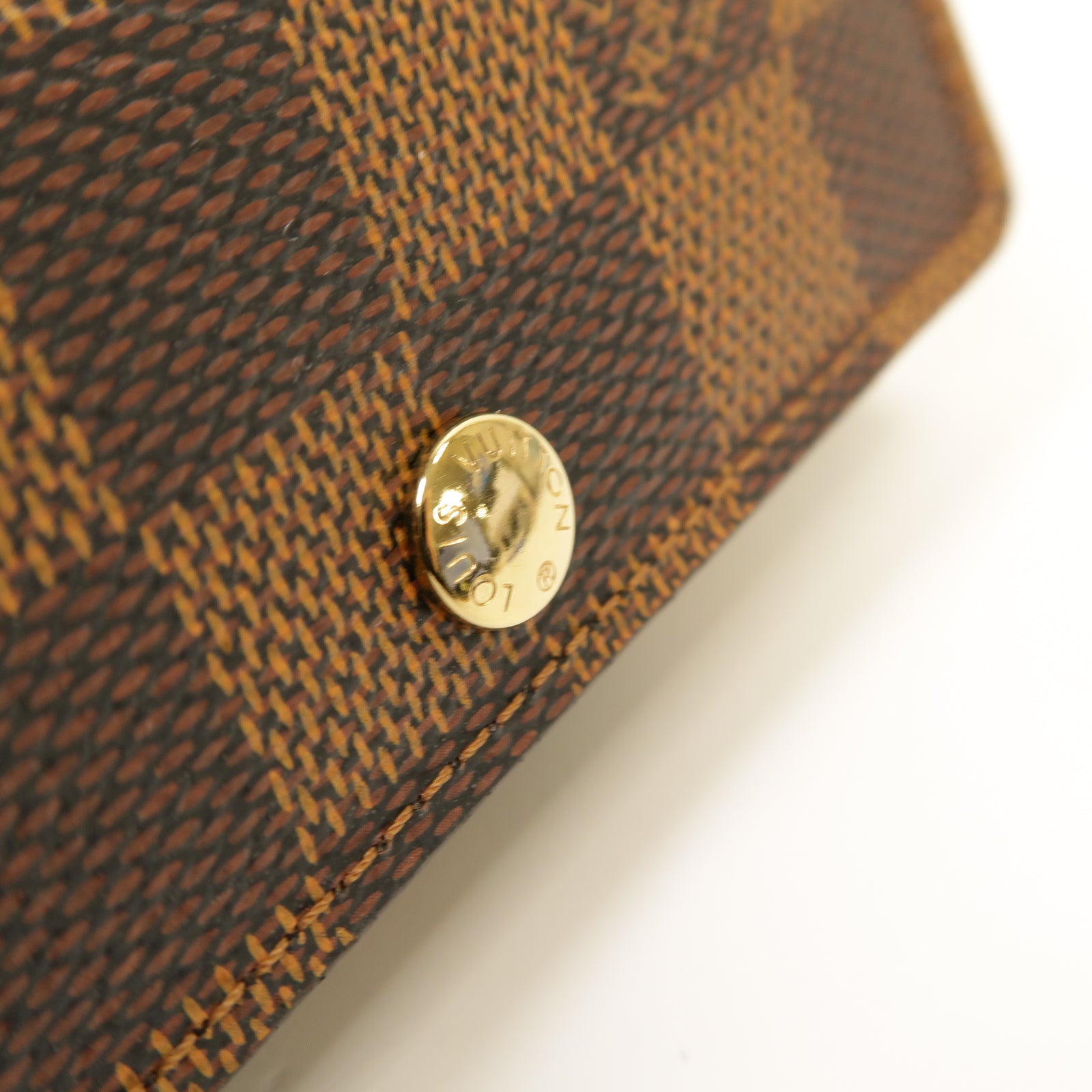 LOUIS VUITTON Damier Key case 4金扣鎖匙包棕色