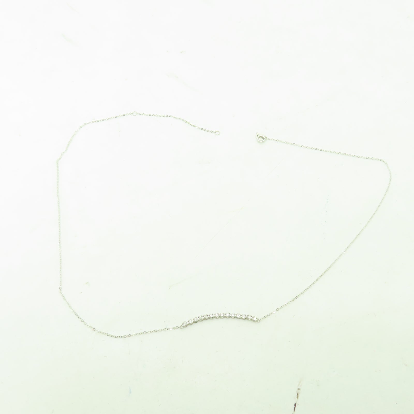 JEWELRY 【激減優惠】18K白金Diamond Necklace 0.19ct鑽石項鍊