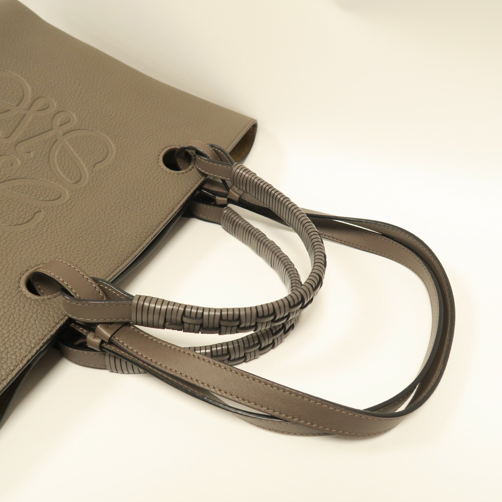 LOEWE 牛皮皮革Shoulder Bag手挽肩背兩用袋啡色