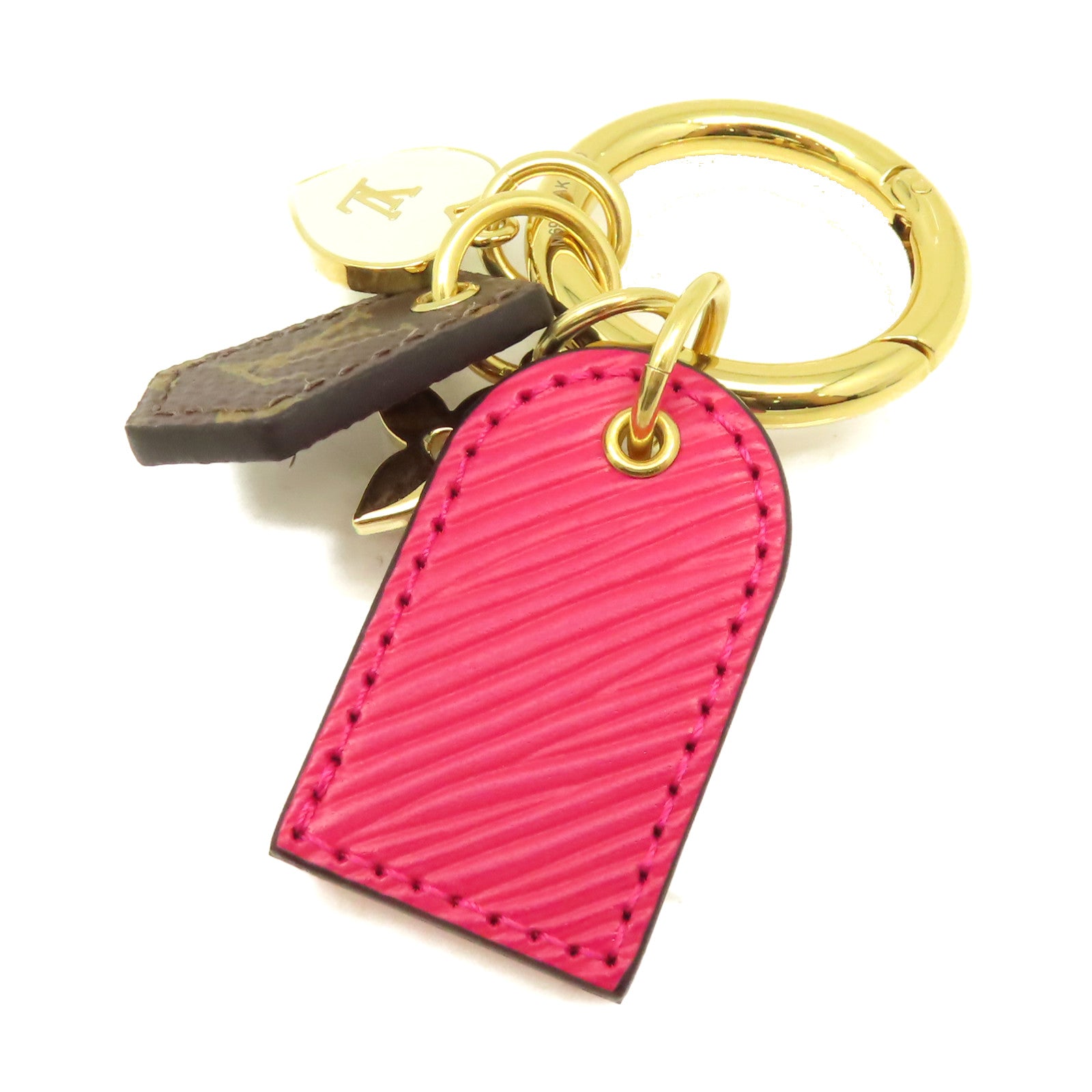 LOUIS VUITTON 金屬/Epi/Monogram Fetish Key Holder掛飾金色/啡色/酒紅色