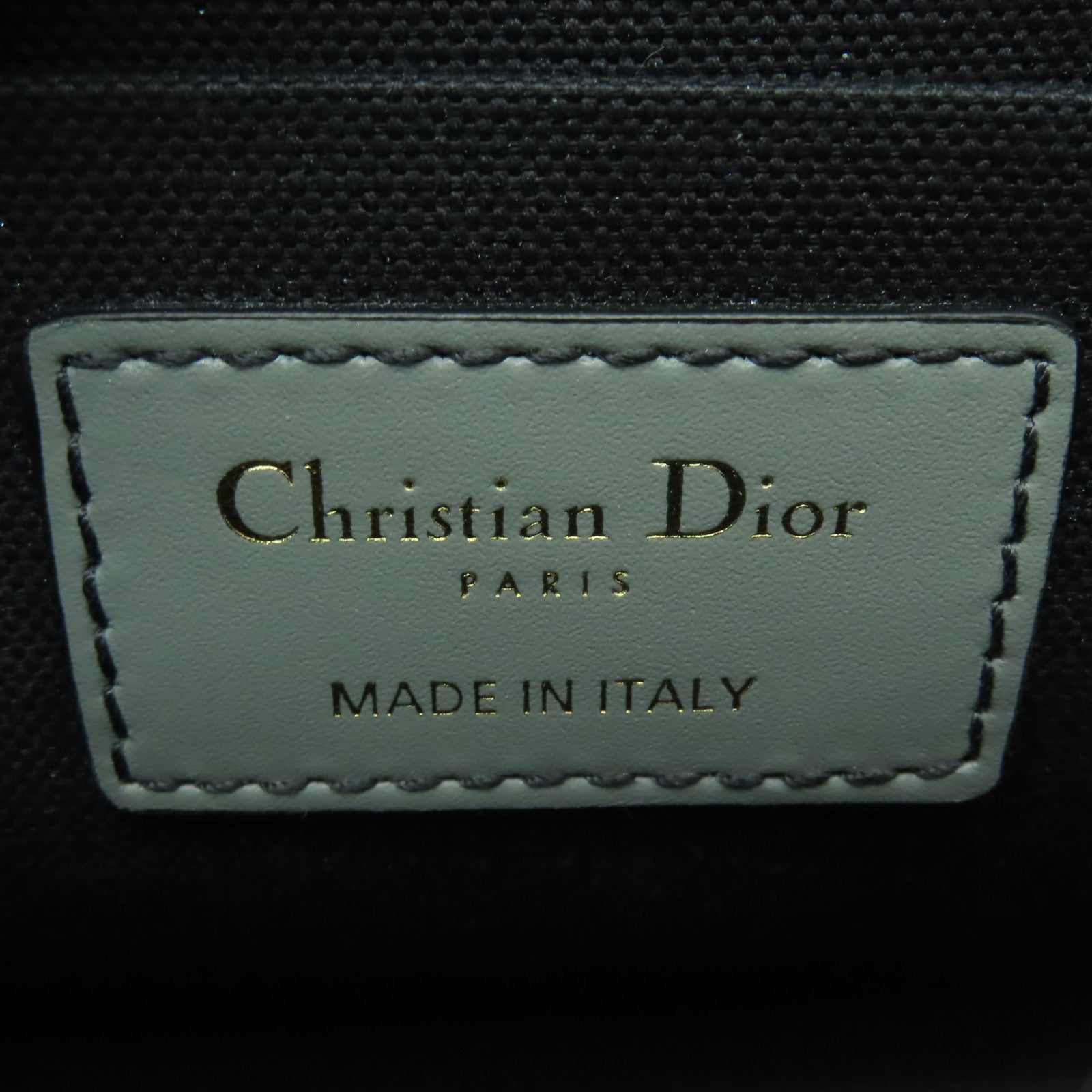 Dior 帆布30 Montaigne金扣肩背袋灰色