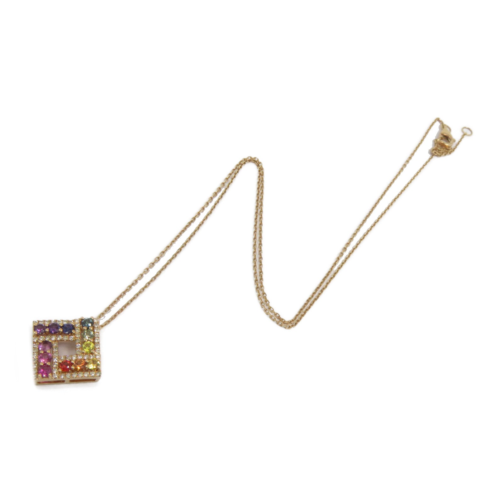 JEWELRY 【激減優惠】18K玫瑰金Necklace 0.210ct鑽石項鍊金色/彩色