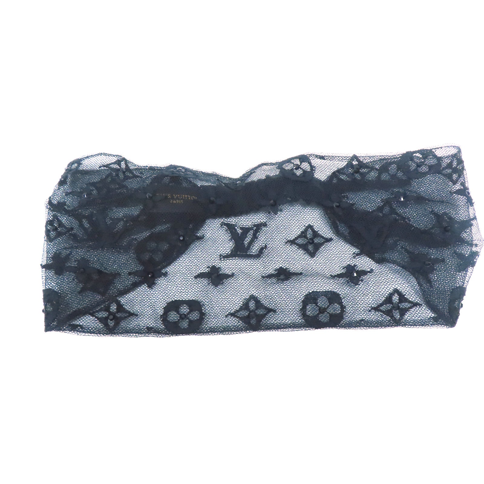 LOUIS VUITTON 棉質/聚醯胺Hair Band髮帶黑色