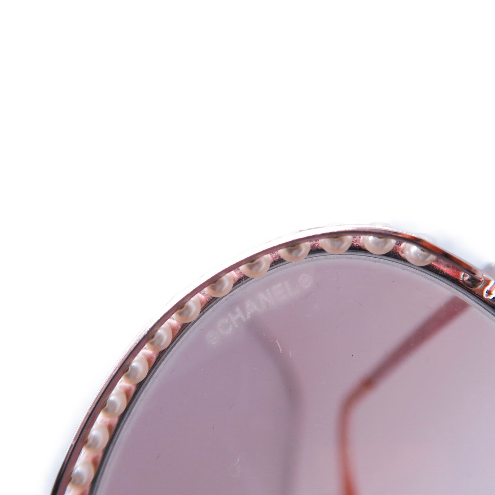 CHANEL 金属/PVC Sunglasses银扣太阳眼镜银色/紫色
