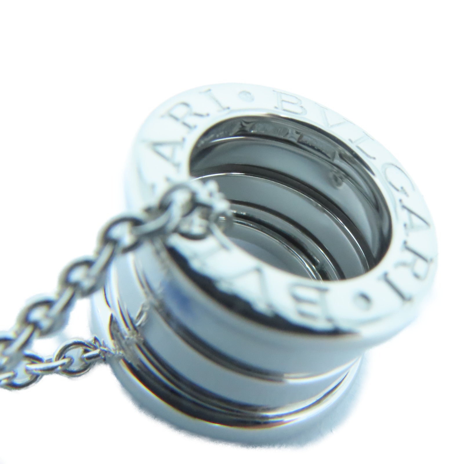 BVLGARI 18K白金B-zero1項鍊銀色