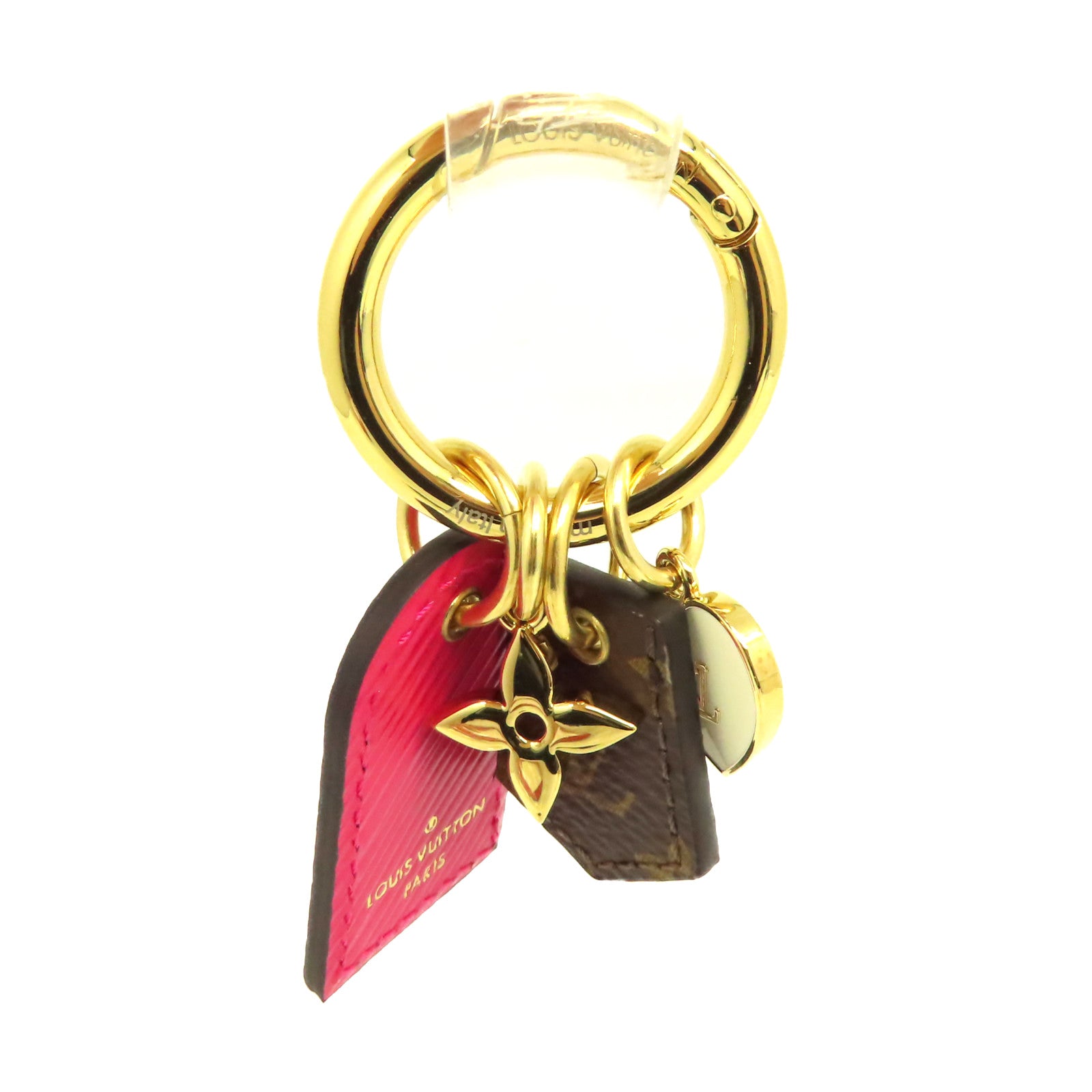 LOUIS VUITTON 金屬/Epi/Monogram Fetish Key Holder掛飾金色/啡色/酒紅色