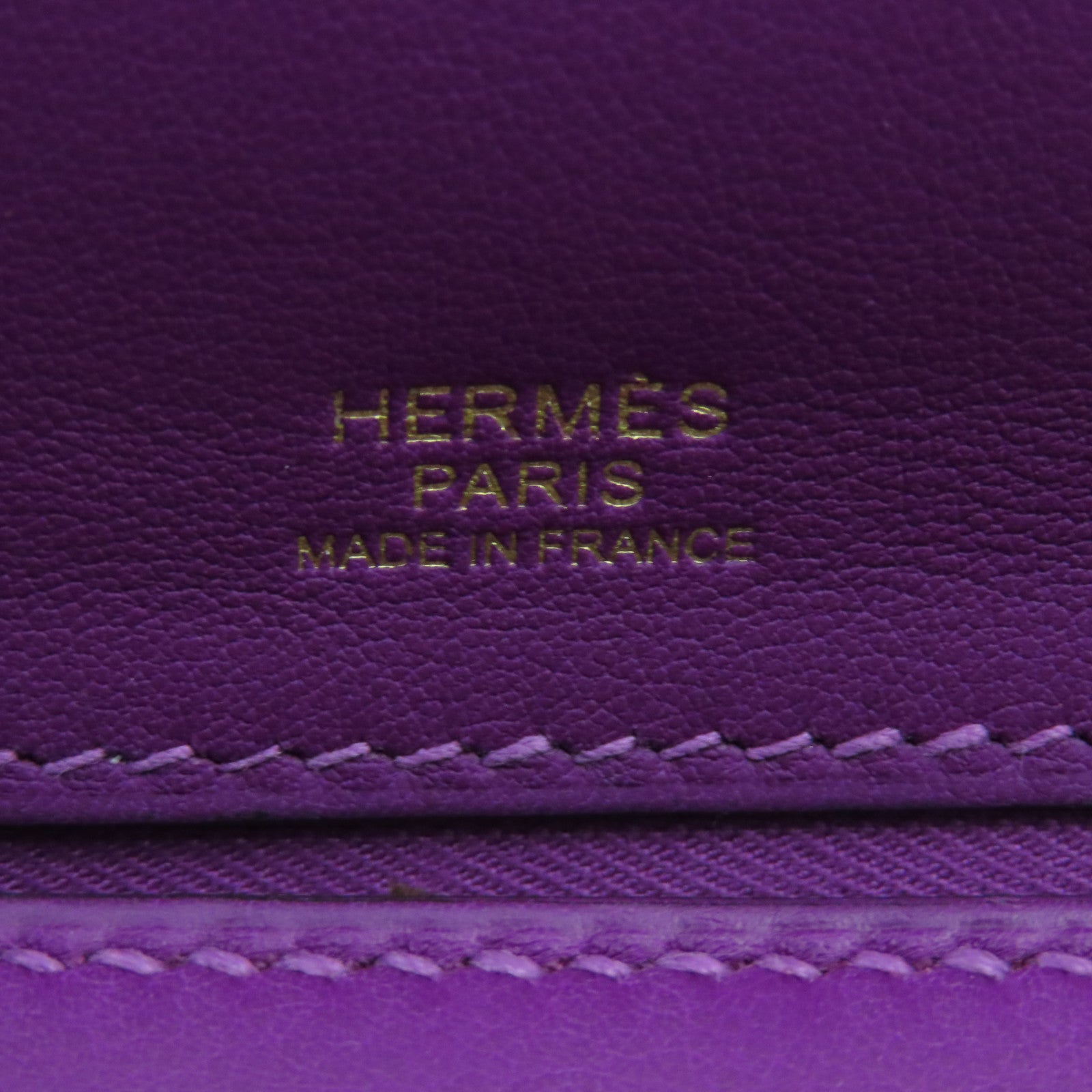 HERMES 【激減優惠】Clemence皮革24/24 29cm金扣手挽肩背兩用袋紫色P9