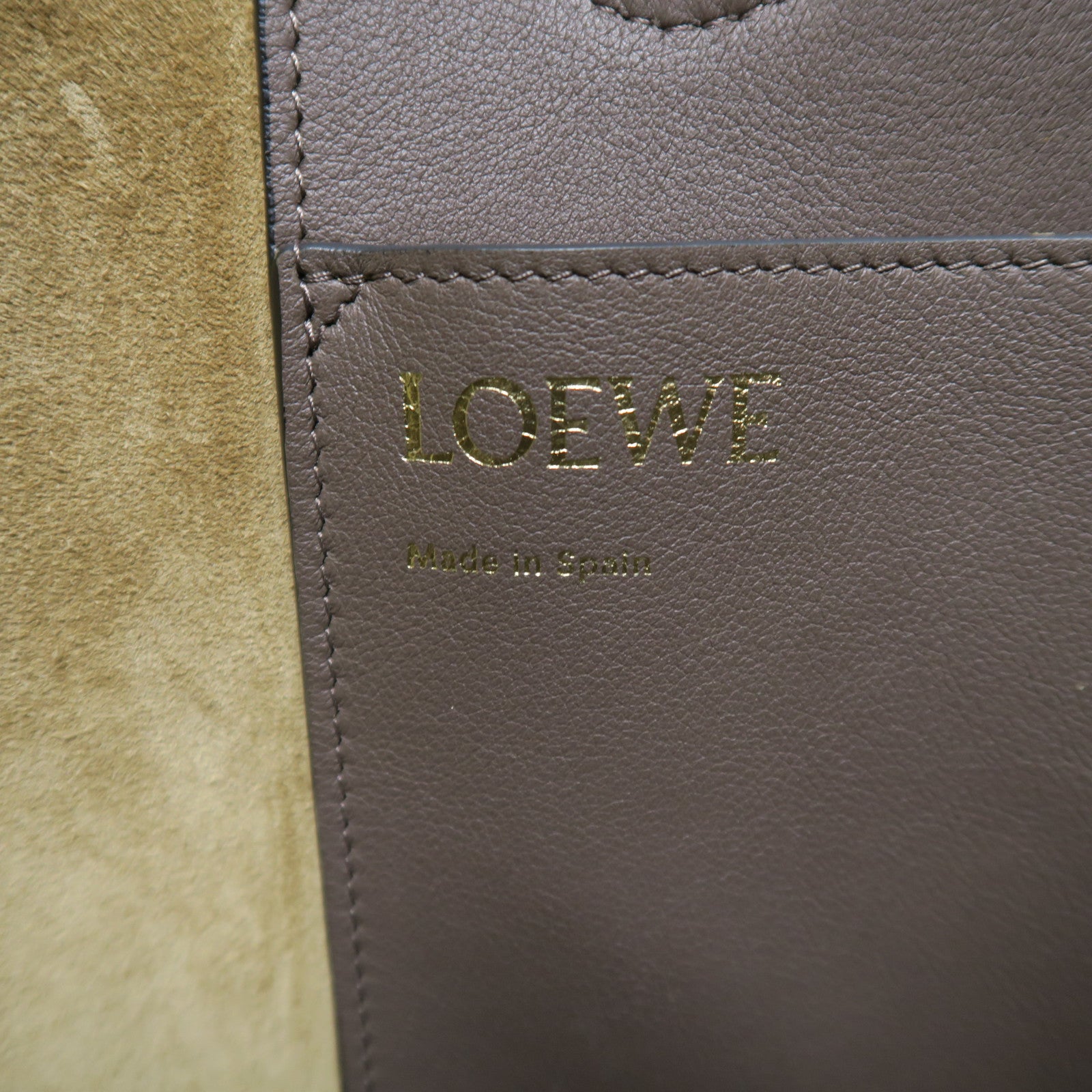 LOEWE 牛皮皮革Shoulder Bag手挽肩背兩用袋啡色