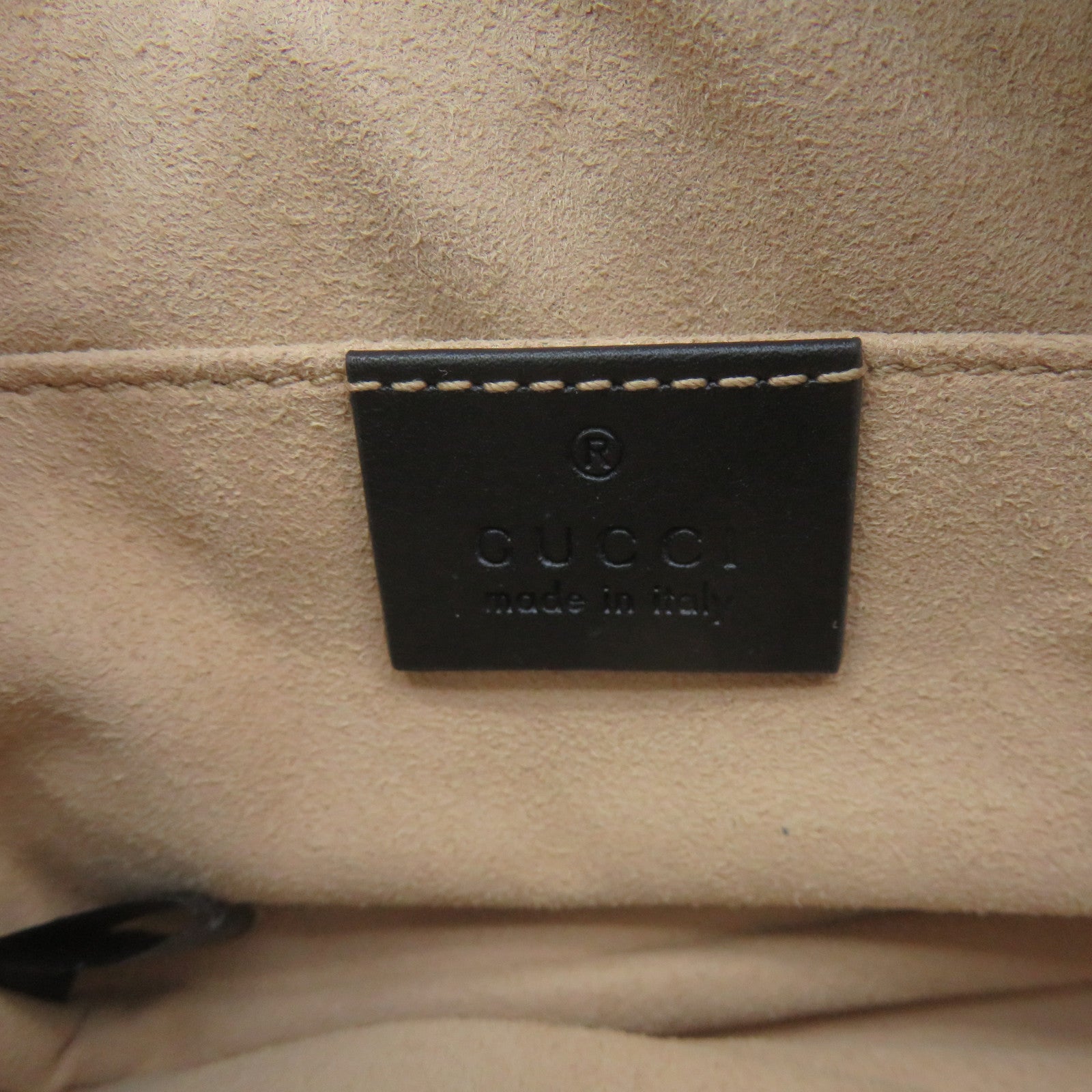 GUCCI 【激減優惠】牛皮皮革GG Marmont Belt Bag腰包黑色